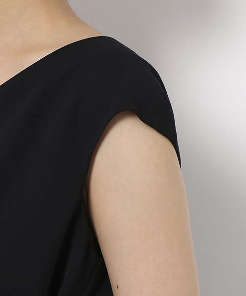 Rose Tiara（ローズティアラ）の「カシュクール風フレアワンピース（ドレス・レディース・ブラック/ベージュ・46/40/42/38）」の14枚目の写真