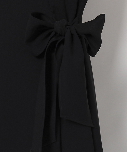 Rose Tiara（ローズティアラ）の「カシュクール風フレアワンピース（ドレス・レディース・ブラック/ベージュ・46/40/42/38）」の15枚目の写真