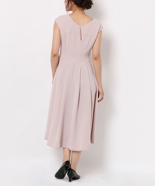 Rose Tiara（ローズティアラ）の「カシュクール風フレアワンピース（ドレス・レディース・ブラック/ベージュ・46/40/42/38）」の6枚目の写真