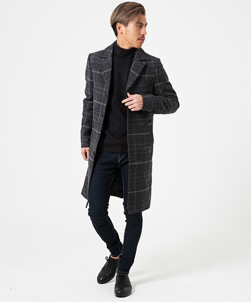 ま*る様 GOSTAR DE FUGA チェスターコート 【¥10000値引き】 GOSTAR DE FUGA チェスターコート アウター 尾州ウールコート - メルカリ