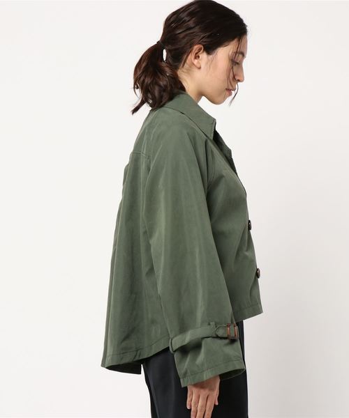 fifth（フィフス）の「ショートトレンチコート（トレンチコート・レディース・ベージュ/カーキ/モカ/カーキオリーブ/アイボリー・MEDIUM）」の6枚目の写真