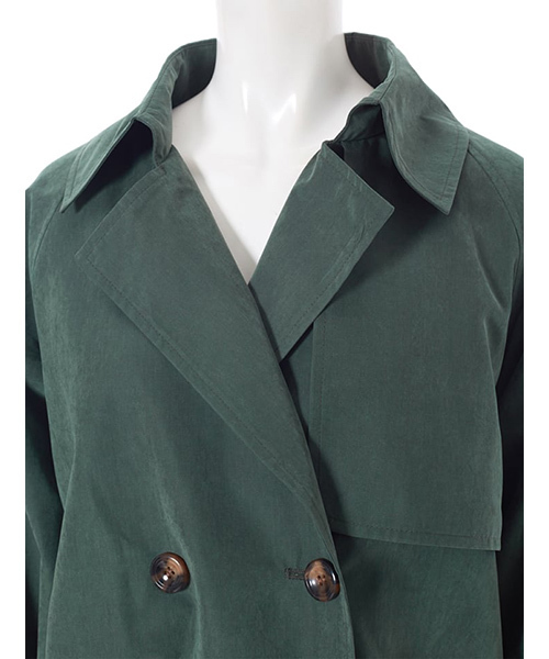 fifth（フィフス）の「ショートトレンチコート（トレンチコート・レディース・ベージュ/カーキ/モカ/カーキオリーブ/アイボリー・MEDIUM）」の17枚目の写真