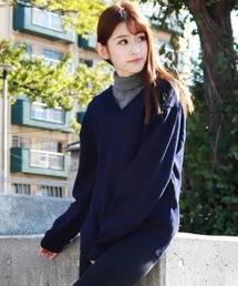 WESTSEA（ウエストシー）の「WEB限定　Vネックコットンニットセーター/スクールセーター（ニット/セーター・メンズ）」