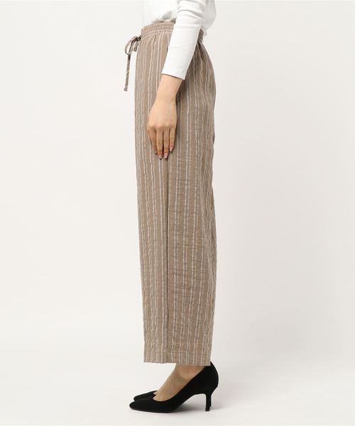 N.（N. Natural Beauty Basic）（エヌエヌナチュラルビューティーベーシック）の「ウエストリボンイージーワイドパンツ（その他パンツ・レディース・オレンジ系その他/ブラック系その他/ベージュ系その他・MEDIUM）」の4枚目の写真