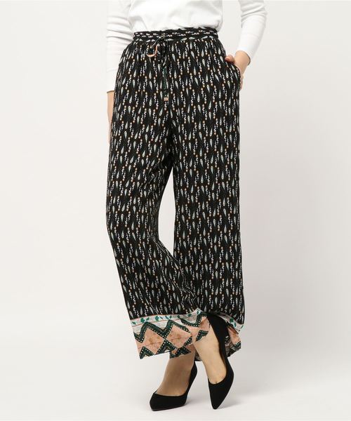 N.（N. Natural Beauty Basic）（エヌエヌナチュラルビューティーベーシック）の「ウエストリボンイージーワイドパンツ（その他パンツ・レディース・オレンジ系その他/ブラック系その他/ベージュ系その他・MEDIUM）」の8枚目の写真