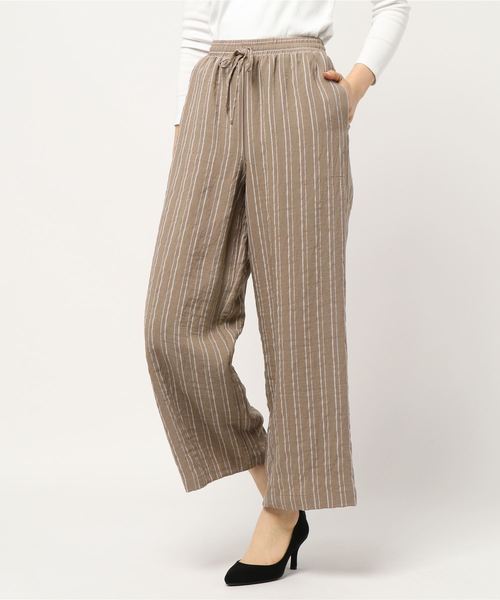 N.（N. Natural Beauty Basic）（エヌエヌナチュラルビューティーベーシック）の「ウエストリボンイージーワイドパンツ（その他パンツ・レディース・オレンジ系その他/ブラック系その他/ベージュ系その他・MEDIUM）」の7枚目の写真