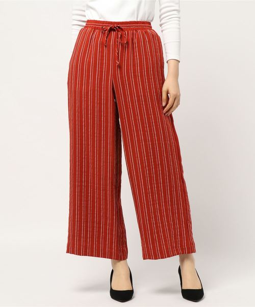 N.（N. Natural Beauty Basic）（エヌエヌナチュラルビューティーベーシック）の「ウエストリボンイージーワイドパンツ（その他パンツ・レディース・オレンジ系その他/ブラック系その他/ベージュ系その他・MEDIUM）」の6枚目の写真