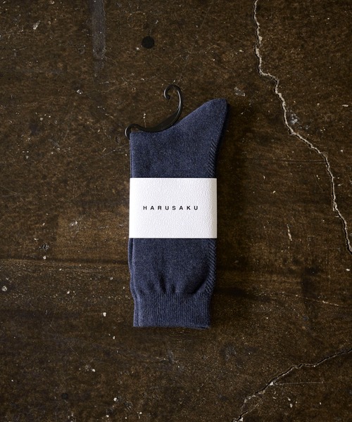 HARUSAKU（ハルサク）の「HARUSAKU:Herringbone Back Line Socks：ヘリンボーン バックライン ソックス（ソックス/靴下・メンズ・オフホワイト/ブラック/チャコールグレー/ブラウン/ホワイト系その他2/ダークグレー/ネイビー/ホワイト系その他・M/L/S）」の8枚目の写真