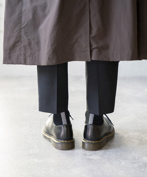 HARUSAKU（ハルサク）の「HARUSAKU:Herringbone Back Line Socks：ヘリンボーン バックライン ソックス（ソックス/靴下・メンズ・オフホワイト/ブラック/チャコールグレー/ブラウン・M/L）」の6枚目の写真