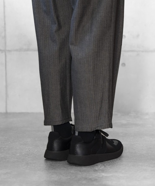 HARUSAKU（ハルサク）の「HARUSAKU:Herringbone Back Line Socks：ヘリンボーン バックライン ソックス（ソックス/靴下・メンズ・オフホワイト/ブラック/チャコールグレー/ブラウン・M/L）」の10枚目の写真