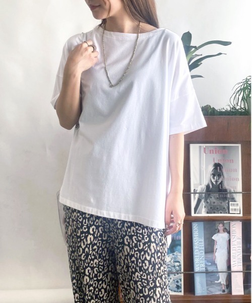 セール】もちもちストレッチビッグシルエットカットソー（T