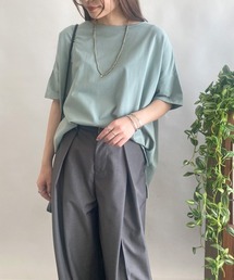 and it_（アンドイット）の「もちもちストレッチビッグシルエットカットソー（Tシャツ/カットソー）」