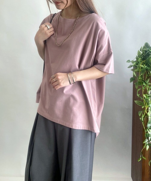 もちもちストレッチビッグシルエットカットソー もちもちストレッチビッグシルエットカットソー