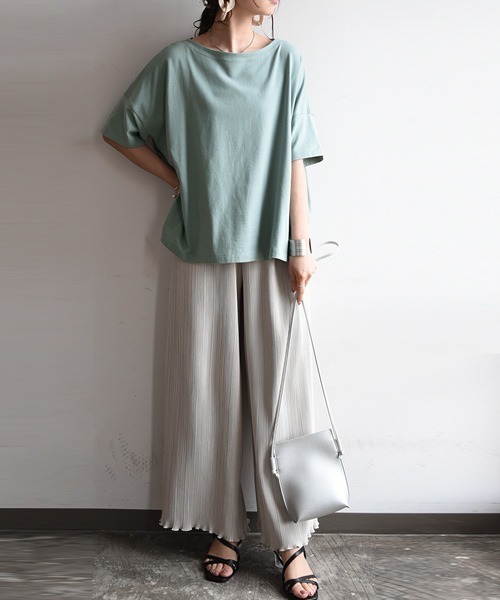 もちもちストレッチビッグシルエットカットソー（Tシャツ
