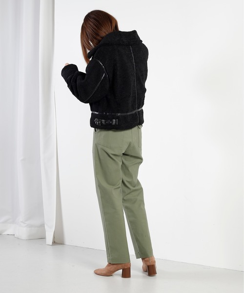 kha:ki(カーキ)の「「KHA:KI / カーキ」ミリタリーボアジャケット" B3 BOA JACKET"(ミリタリージャケット・レディース・ブラック/ブラウン/グレー・1/2)」の12枚目の写真