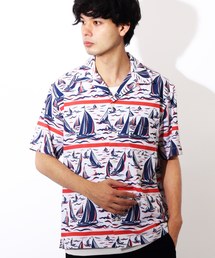 ８(eight) | アロハシャツ 半袖シャツ ヨット柄 リゾート(シャツ/ブラウス)