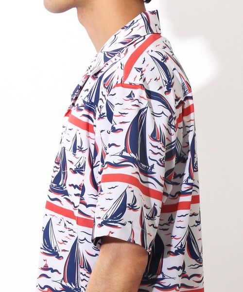 ８(eight)（エイト）の「アロハシャツ 半袖シャツ ヨット柄 リゾート（シャツ/ブラウス・メンズ・ホワイト系その他2/ホワイト系その他/レッド系その他/ブルー系その他・X-LARGE/MEDIUM/LARGE）」の22枚目の写真