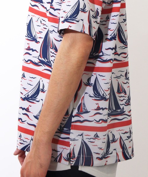 ８(eight)（エイト）の「アロハシャツ 半袖シャツ ヨット柄 リゾート（シャツ/ブラウス・メンズ・ホワイト系その他2/ホワイト系その他/レッド系その他/ブルー系その他・X-LARGE/MEDIUM/LARGE）」の21枚目の写真