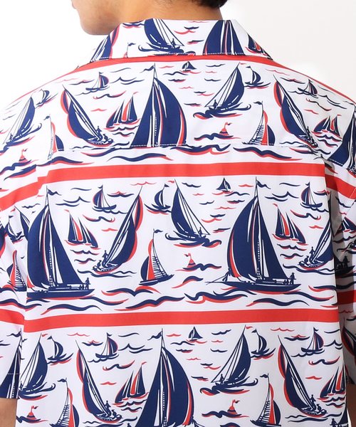 ８(eight)（エイト）の「アロハシャツ 半袖シャツ ヨット柄 リゾート（シャツ/ブラウス・メンズ・ホワイト系その他2/ホワイト系その他/レッド系その他/ブルー系その他・X-LARGE/MEDIUM/LARGE）」の20枚目の写真