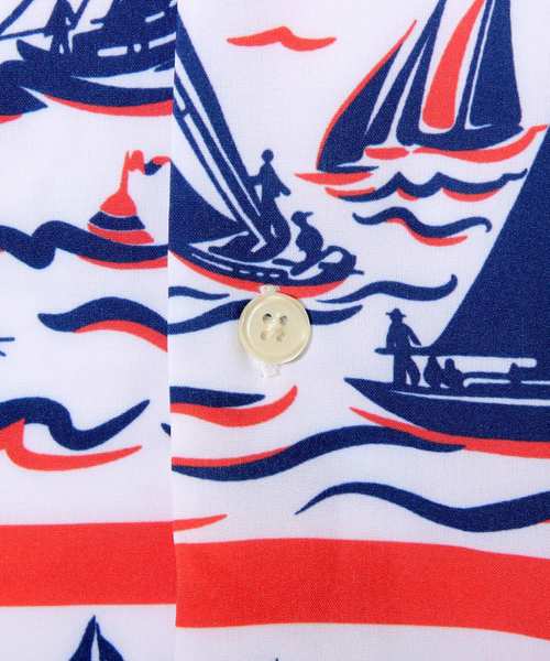 ８(eight)（エイト）の「アロハシャツ 半袖シャツ ヨット柄 リゾート（シャツ/ブラウス・メンズ・ホワイト系その他2/ホワイト系その他/レッド系その他/ブルー系その他・X-LARGE/MEDIUM/LARGE）」の17枚目の写真