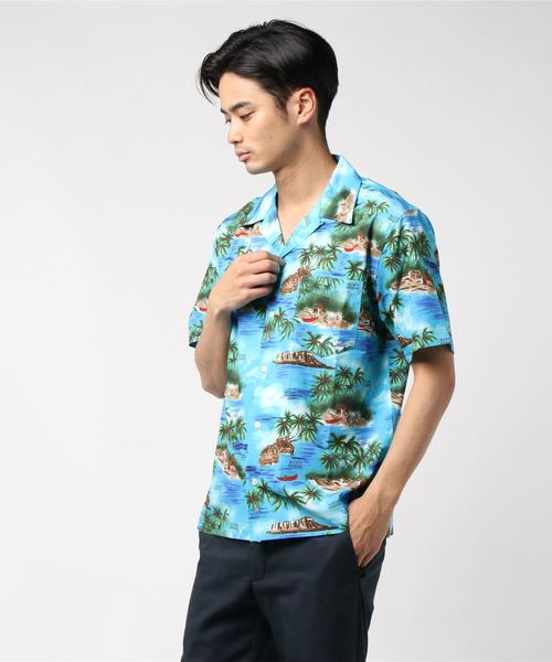 ８(eight)（エイト）の「アロハシャツ 半袖シャツ ヨット柄 リゾート（シャツ/ブラウス・メンズ・ホワイト系その他2/ホワイト系その他/レッド系その他/ブルー系その他・X-LARGE/MEDIUM/LARGE）」の10枚目の写真