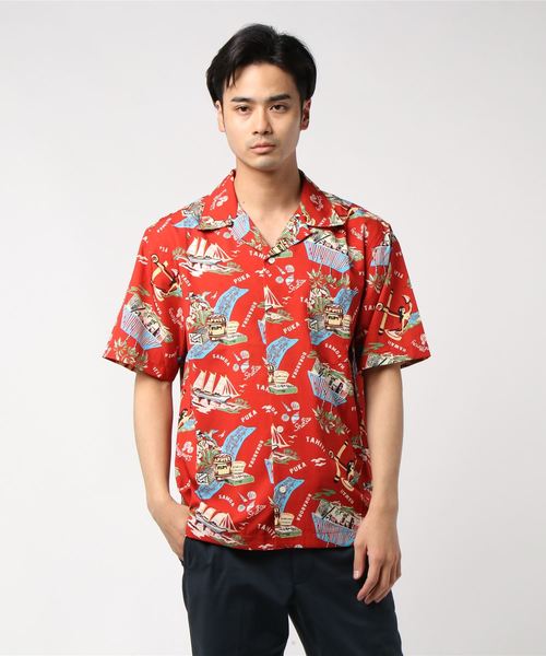 ８(eight)（エイト）の「アロハシャツ 半袖シャツ ヨット柄 リゾート（シャツ/ブラウス・メンズ・ホワイト系その他2/ホワイト系その他/レッド系その他/ブルー系その他・X-LARGE/MEDIUM/LARGE）」の9枚目の写真