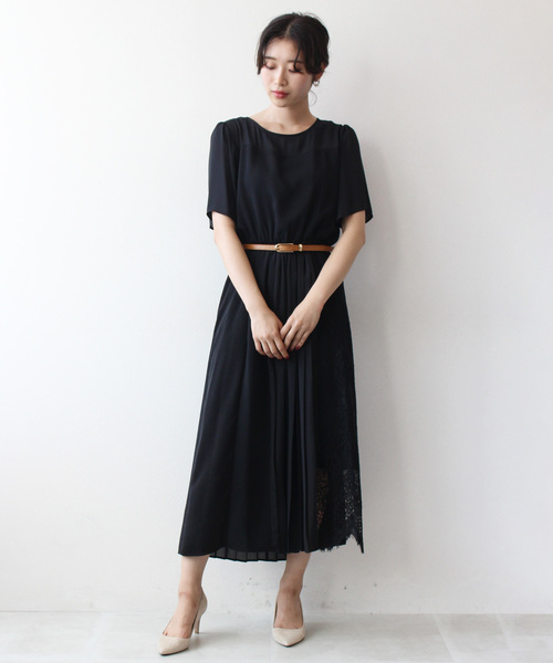 レース切替半袖ロングワンピース ワンピース Tite In Store ティテ ワンピース The Store ワンピース ドレス ストア のファッション インザ