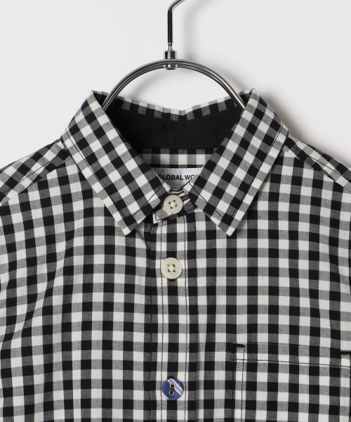 GLOBAL WORK（グローバルワーク）の「【キッズ】ハイショクボタンシャツ長袖/842463（シャツ/ブラウス・キッズ・ネイビー/ブラック/ホワイト・SMALL/MEDIUM/LARGE/X-LARGE/XX-LARGE）」の13枚目の写真