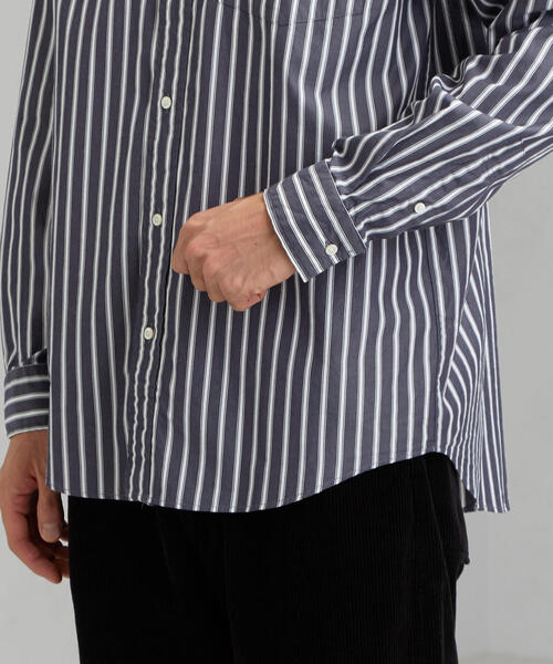 GYMPHLEX（ジムフレックス）の「［ジムフレックス］SC★GYMPHLEX RELAX バンドカラーシャツ（シャツ/ブラウス・メンズ・ピンク/ベージュ/ロイヤルブルー/ネイビー・MEDIUM/LARGE）」の22枚目の写真