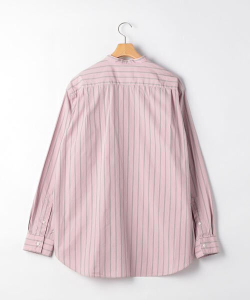 GYMPHLEX（ジムフレックス）の「［ジムフレックス］SC★GYMPHLEX RELAX バンドカラーシャツ（シャツ/ブラウス・メンズ・ピンク/ベージュ/ロイヤルブルー/ネイビー・MEDIUM/LARGE）」の11枚目の写真