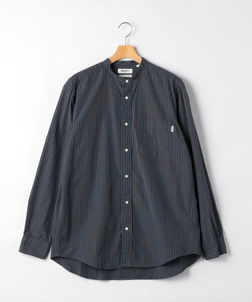 GYMPHLEX（ジムフレックス）の「［ジムフレックス］SC★GYMPHLEX RELAX バンドカラーシャツ（シャツ/ブラウス・メンズ・ピンク/ベージュ/ロイヤルブルー/ネイビー・MEDIUM/LARGE）」の10枚目の写真