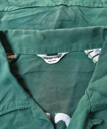 ダンブルック　ボーリングシャツ　開襟シャツ　ヴィンテージ　ブルー　Lサイズ　古着 ダンブルック ボーリングシャツ 開襟シャツ ヴィンテージ ブルー
