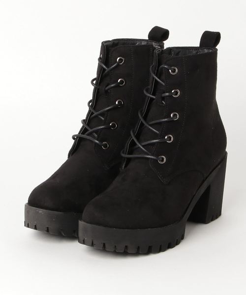 WEGO（ウィゴー）の「WEGO/タンクヒールブーツ（ブーツ・レディース・ブラック/ブラック系その他/その他1・MEDIUM/LARGE）」の5枚目の写真