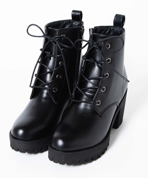 WEGO（ウィゴー）の「WEGO/タンクヒールブーツ（ブーツ・レディース・ブラック/ブラック系その他/その他1・MEDIUM/LARGE）」の10枚目の写真