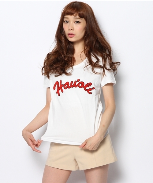 Another Edition（アナザーエディション）の「AE Hau’oli T ◆（Tシャツ/カットソー・レディース・オフホワイト/レッド/コバルトブルー・フリー）」の5枚目の写真