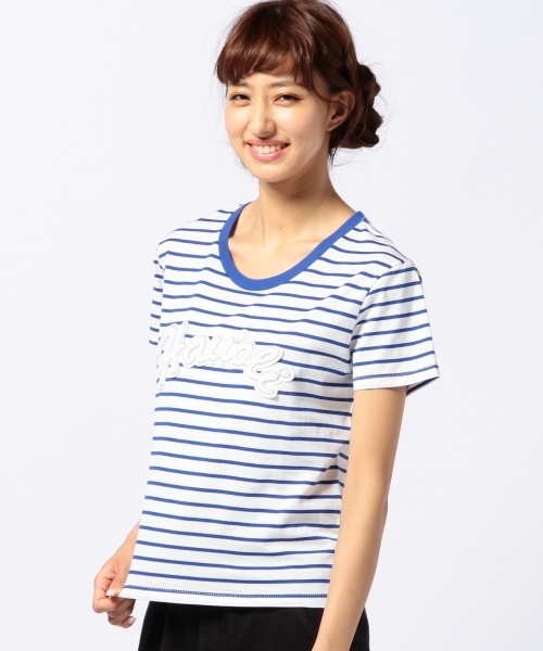 Another Edition（アナザーエディション）の「AE Hau’oli T ◆（Tシャツ/カットソー・レディース・オフホワイト/レッド/コバルトブルー・フリー）」の3枚目の写真