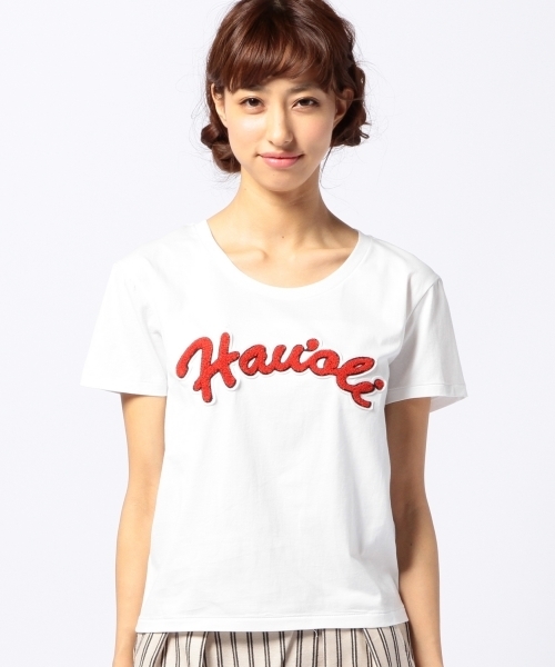 Another Edition（アナザーエディション）の「AE Hau’oli T ◆（Tシャツ/カットソー・レディース・オフホワイト/レッド/コバルトブルー・フリー）」の4枚目の写真