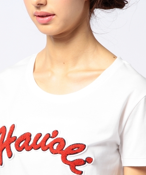 Another Edition（アナザーエディション）の「AE Hau’oli T ◆（Tシャツ/カットソー・レディース・オフホワイト/レッド/コバルトブルー・フリー）」の9枚目の写真