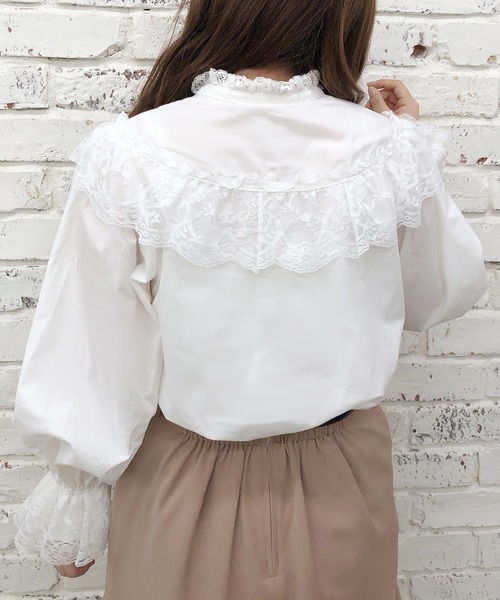 one after another NICE CLAUP（ワンアフターアナザーナイスクラップ）の「【Web限定】ブラウス＋スカート+ベルト+カチューシャ（4点セット）（ワンピース・レディース・オフホワイト/ベージュ・FREE）」の15枚目の写真