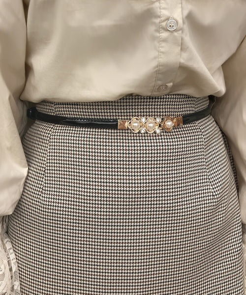 one after another NICE CLAUP（ワンアフターアナザーナイスクラップ）の「【Web限定】ブラウス＋スカート+ベルト+カチューシャ（4点セット）（ワンピース・レディース・オフホワイト/ベージュ・FREE）」の20枚目の写真