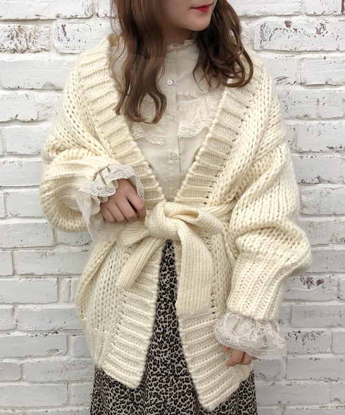 one after another NICE CLAUP（ワンアフターアナザーナイスクラップ）の「【Web限定】ブラウス＋スカート+ベルト+カチューシャ（4点セット）（ワンピース・レディース・オフホワイト/ベージュ・FREE）」の9枚目の写真