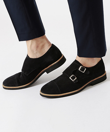 BEAMS | BEAMS / スェード Wモンク ストラップ シューズ(ドレスシューズ)