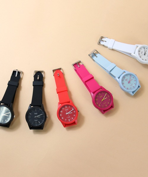 Q&Q（キューアンドキュー）の「【 Q&Q / シチズン 】 VS40 カラーウォッチ ウレタン 防水時計 HDG（アナログ腕時計・メンズ・ホワイト/ライトブルー/パープル/ネイビー/レッド/サックスブルー/ピンク/シルバー/ゴールド・FREE）」の15枚目の写真