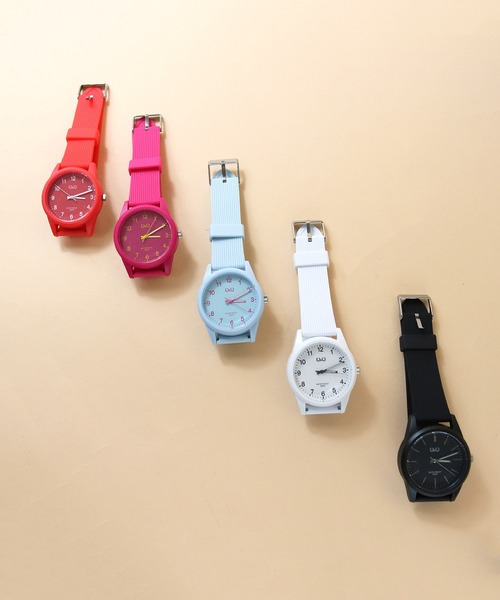 Q&Q（キューアンドキュー）の「【 Q&Q / シチズン 】 VS40 カラーウォッチ ウレタン 防水時計 HDG（アナログ腕時計・メンズ・ホワイト/ライトブルー/パープル/ネイビー/レッド/サックスブルー/ピンク/シルバー/ゴールド・FREE）」の16枚目の写真