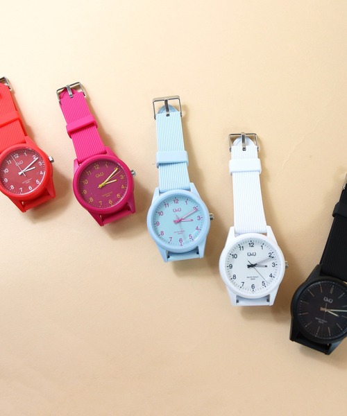 Q&Q（キューアンドキュー）の「【 Q&Q / シチズン 】 VS40 カラーウォッチ ウレタン 防水時計 HDG（アナログ腕時計・メンズ・ホワイト/ライトブルー/パープル/ネイビー/レッド/サックスブルー/ピンク/シルバー/ゴールド・FREE）」の17枚目の写真