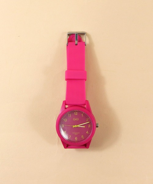 Q&Q（キューアンドキュー）の「【 Q&Q / シチズン 】 VS40 カラーウォッチ ウレタン 防水時計 HDG（アナログ腕時計・メンズ・ホワイト/ライトブルー/パープル/ネイビー/レッド/サックスブルー/ピンク/シルバー/ゴールド・FREE）」の22枚目の写真