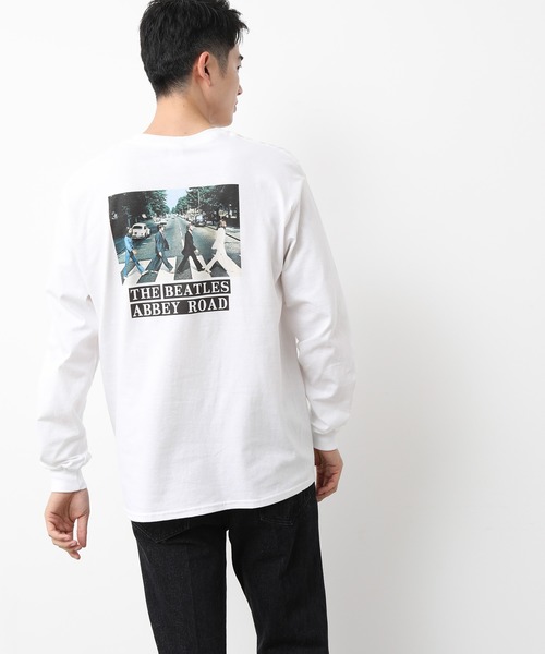 JUNRED（ジュンレッド）の「【Beatles/ビートルズ】コラボロンT（Tシャツ/カットソー・メンズ・ホワイト/ブラック・M/L/LL）」の6枚目の写真