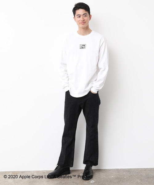 JUNRED（ジュンレッド）の「【Beatles/ビートルズ】コラボロンT（Tシャツ/カットソー・メンズ・ホワイト/ブラック・M/L/LL）」の20枚目の写真