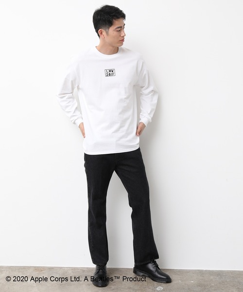 JUNRED（ジュンレッド）の「【Beatles/ビートルズ】コラボロンT（Tシャツ/カットソー・メンズ・ホワイト/ブラック・M/L/LL）」の21枚目の写真