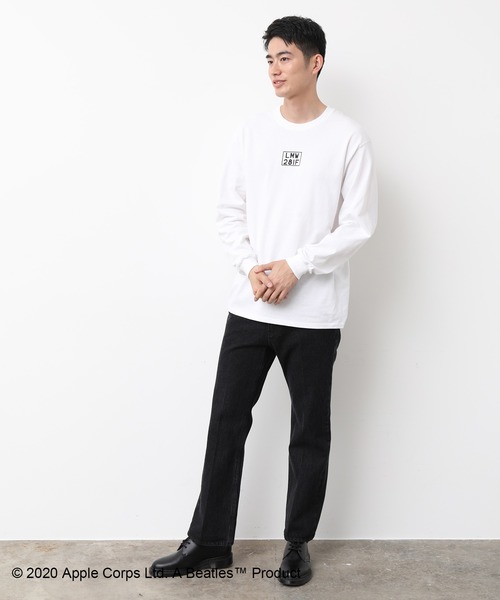 JUNRED（ジュンレッド）の「【Beatles/ビートルズ】コラボロンT（Tシャツ/カットソー・メンズ・ホワイト/ブラック・M/L/LL）」の12枚目の写真